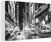 Toile - New York - Times Square - Taxi - Siècle des Lumières - Circulation - Peinture sur toile - 120x80 cm - Décoration de chambre - Décoration murale