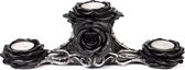 Alchemy - Black Rose Triple Theelichthouder - Zwart