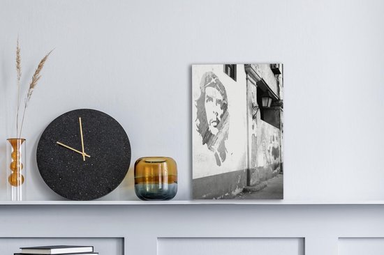 Toile Peinture murale Che Guevara - noir et blanc - 20x30 cm - Décoration murale Art