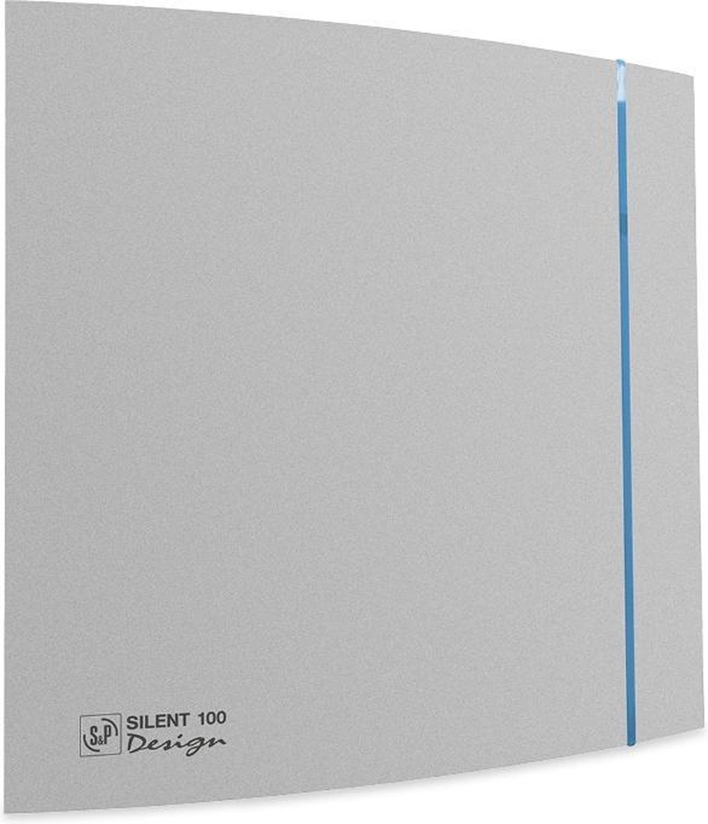 Soler & Palau Silent badkamerventilator - Design - 100cz - zilver