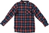 Name It stevig zacht geruit flanel katoen jongens overshirt met rits - Maat 140