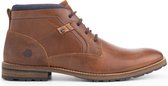 NoGRZ W.Thornton Leren Heren veterschoenen - Gevoerd  - Cognac Bruin Leer - Maat 41