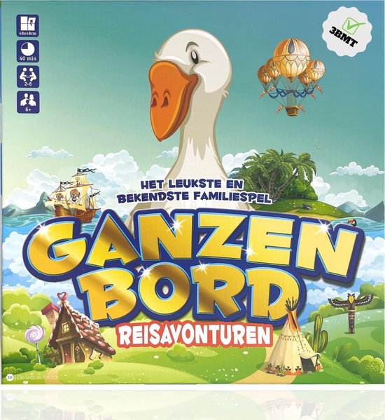Thumbnail van een extra afbeelding van het spel 3BMT Ganzenbord bordspel voor kinderen