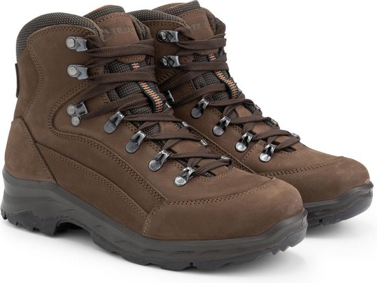 Chaussures de randonnée Travelin' Faaborg pour hommes - Imperméables et respirantes - Cuir marron - Taille 43