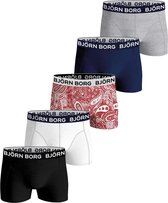 Björn Borg Core Onderbroek - Mannen - Zwart - Grijs - Wit - Rood