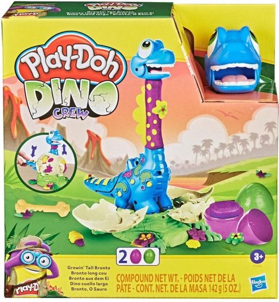 Play-Doh Dino Crew Langnek Bronto Klei Speelset