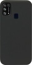 ADEL Siliconen Back Cover Softcase Hoesje Geschikt voor Samsung Galaxy M31 - Zwart