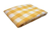 Tafelkleed Grote ruit geel 140 x 360 (strijkvrij) - zomer - pasen - paasdecoratie