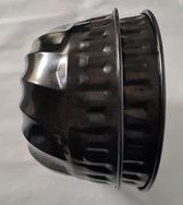 tulbandvorm 2x max 250o C staalplaat met antiaanbaklaag ca 22x12 cm zwart