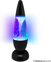 PartyFunLights - Tornado Glitter Lamp - kleurveranderend - LED - USB en batterijen