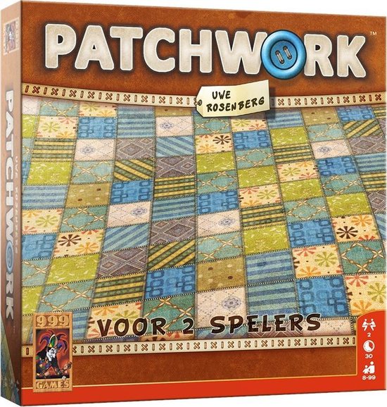 Gezelschapsspel: Patchwork Bordspel, uitgegeven door 999 Games