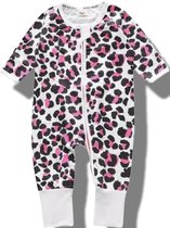Cheeta pink boxpakje met wantjes en voetjes maat 80