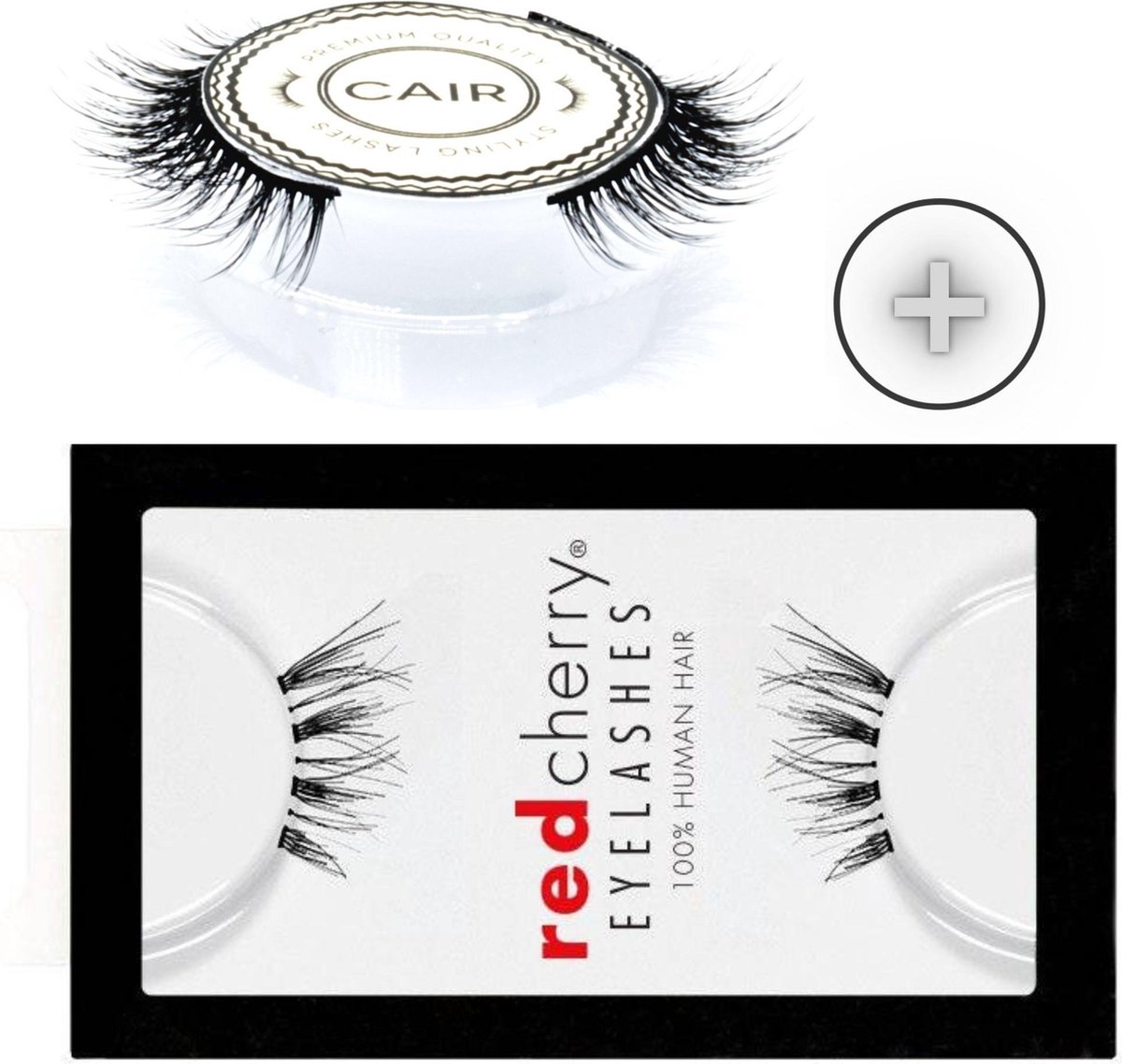 Red Cherry Demi Wispy Accent Lashes & CAIRSTYLING CS#207 - Premium Professional Styling Lashes - Set of 2 - Wimperverlenging - Synthetische Kunstwimpers - False Lashes Cruelty Free / Vegan