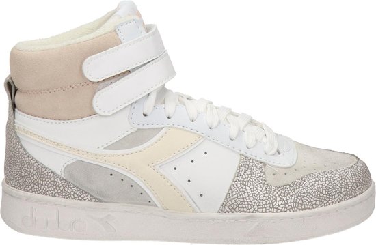 Diadora MI BASKET USED Wit / Zwart - Schoenen Hoge sneakers € 94,99
