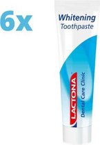 Lactona Whitening Tandpasta - 6 x 100 ml - Voordeelpakket