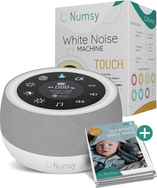 Numsy® Touch White Noise Machine Baby - Witte Ruis Machine Volwassenen - Slaaptrainer - Slaap Geluidsmachine - Baarmoedergeluid