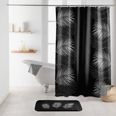 Livetti | Douchegordijn | Shower Curtain | 180x200 cm | Inclusief Ringen | Orbella Zwart Zilver