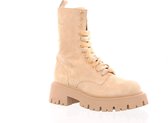 MAURY beige suède veterboot - maat 38