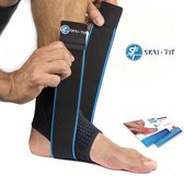 SKAI Fit® - Voetbandage – enkelbandage maat: 43 - 45 enkelbrace – compressiekousen verstelbare enkelbandage klittenbandsluiting voor verlichting van pijn linker rechter voet bandag