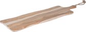 Tapasplank - Borrelplank - Serveerplank - Kaasplank - Hapjesplank - Massief teakhout- Taspasplank hout- luxe cadeau - 69cm