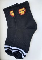 Iron Man sokken zwart - unisex - one size - superhelden sokken