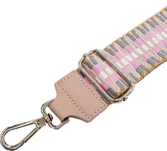 Schouderriem Roze LOOK 5cm- Verstelbaar -Verwisselbare tasband | bol.com