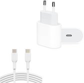 BSTNL – USB C Adapter – 20W quickcharge – Geschik voor Apple/Samsung etc – incl 20 cm kabel USB C – oplader iPhone – oplader iPhone 12
