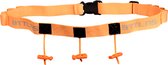 BTTLNS startnummerband - triathlon race belt - hardloopriem - hardloopband - inclusief gel vakjes - Keeper 2.0 - oranje
