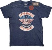 Aerosmith Heren Tshirt -M- Boston Pride Blauw