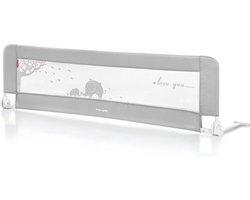 Moby System Bedhekje – 145 cm – Grijs – Uitvalbeschermer Uitvalbeveiliging – bedhek