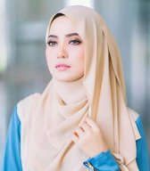 WOW PEACH  Hoofddoek Ivory | Hijab |Sjaal |Hoofddoek |Turban |Chiffon Scarf |Sjawl |Dames hoofddoek |Islam |Hoofddeksel| Musthave |