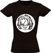 Chucky t-shirt Dames | horror | pop | film | Zwart