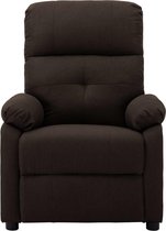 Fauteuil donkerbruin stof