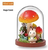 DIY Mini World Glass Cover House - 008 - Magic Forest - inclusief stolpje