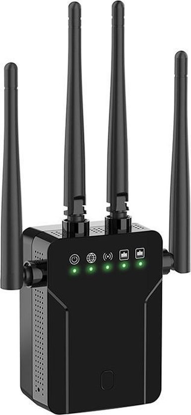 Blueshadow WiFi Repeater - 1200Mbps - 2.4GHz & 5.8GHz - Groot bereik - afstand &... |