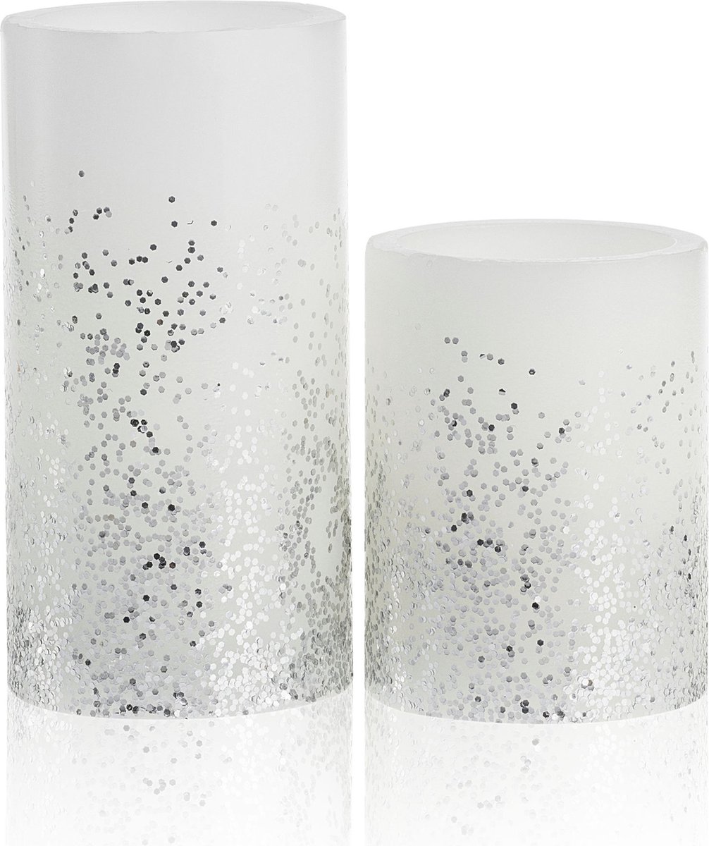 Pauleen Glowing Glitter - Wax LED Kaarsen - Set van 2