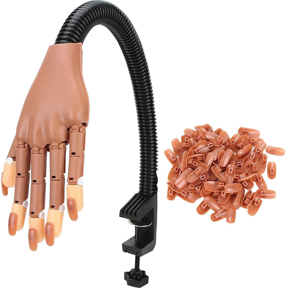 Goedkoopste Oefenhand voor nagels - 100 Gratis Oefennagels - Nailtrainer - Nailart - Nagelstyliste