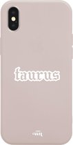 iPhone XS Max Case - Taurus Beige - iPhone Zodiac Case