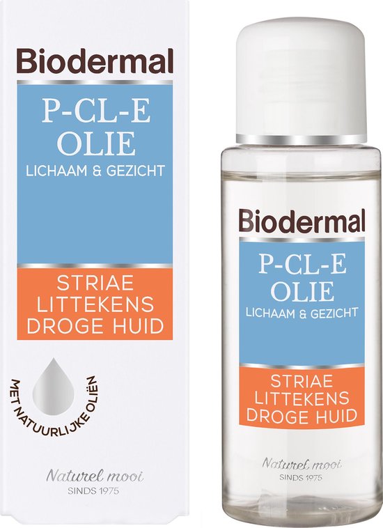 Biodermal P-CL-E Olie - 75ml - voor Striae, littekens en droge huid -...