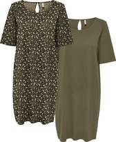 ONLY ONLMAY LIFE S/S DRESS 2 PACK K/A JRS Dames Jurk - Maat S