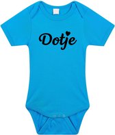 Dotje tekst baby rompertje blauw jongens - Kraamcadeau - Babykleding 68 (4-6 maanden)