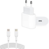 BSTNL – USB C Adapter – 20W quickcharge – Geschik voor Apple/Samsung etc – incl 50cm kabel USB C – oplader iPhone – oplader iPhone 12