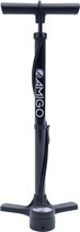 AMIGO M3 fietspomp met drukmeter - Vloerpomp voor Hollands ventiel/ Frans ventiel/ Autoventiel - Zwart