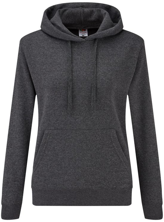 Fruit of the Loom - Lady-Fit Classic Hoodie - Donkergrijs - XL