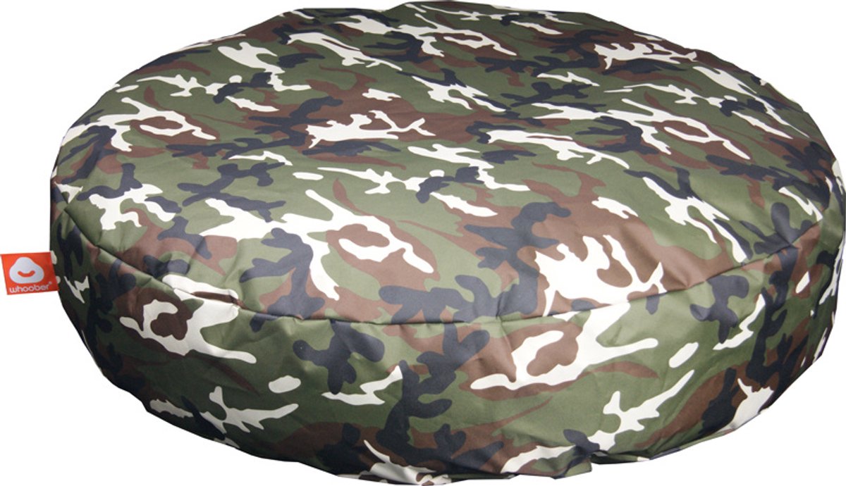 Whoober ronde zitzak Ibiza L outdoor camouflage - Wasbaar - Voor binnen en buiten