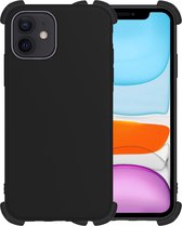 Hoes voor iPhone 11 Hoesje Siliconen Case Shock Proof Hoes - Hoes voor iPhone 11 Hoes Back Cover Hoesje - Zwart