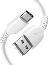 Câble de données et de charge USB-C 1M - Câble de chargeur rapide 2.4A - Câble de charge de charge Fast et Quick - Type C vers USB-A - Cordon de charge pour téléphone - Ordinateur portable - Samsung Galaxy et Note - Sony - OnePlus - PVC - Zwart