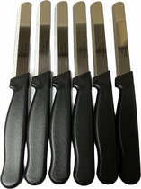 Couteau de Table Solingen 6 Pièces Zwart - Acier Inoxydable