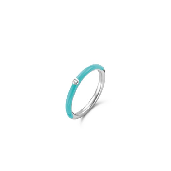 TI SENTO Ring 12225TQ - Zilveren dames ring - Maat 52