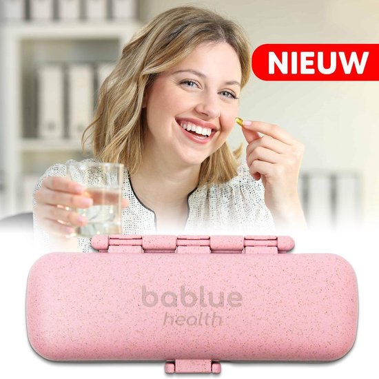 Bablue Pillendoos 7 Dagen - Trendy Roze Vormgeving - Medicijndoosje 7 Dagen  -... | bol.com